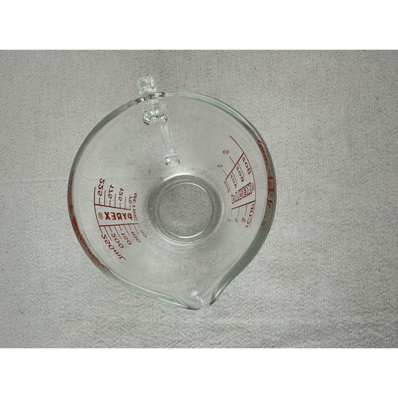 PYREX 508 Glass Measuring Cup 1 Cup 8oz Metric Red Lettering Made in USA VTG - Picture 4 of 5